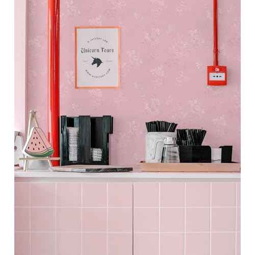 Latvo Pink Wallpaper Silk Embossed Floral Pink Contact Paper Peel and Stick 118inL 17.7inW Self Adhesive Wallpaper for Bedroom Kids Room Decor Nursery Textured Flower Contact Paper for Cabinets Liner