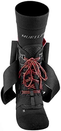 MUELLER Sports Medicine The One Ankle Brace Premium, Ankle Pain Relief Support for Men and Women, Ideal for Sprains, Strains, Arthritis, Black