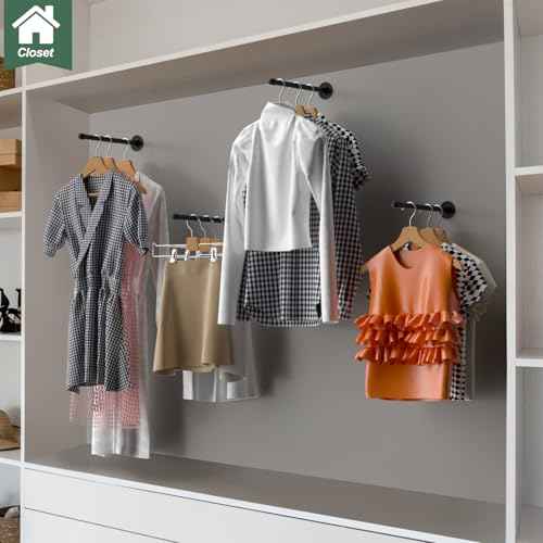 12 Pack Industrial Pipe Shelf Brackets Black 12 Inch Pipe Floating Shelving Bracket Hardware Wall Mount Shelf Bracket Decorative for Home Decor Hanger Farmhouse
