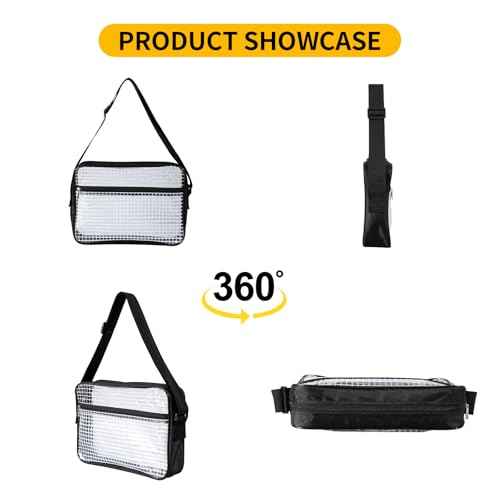 15.7 Inch Tool Bag-Transparent & Anti-static Cleanroom Engineer Bag for Work and Travel£¨fabric shoulder straps£©