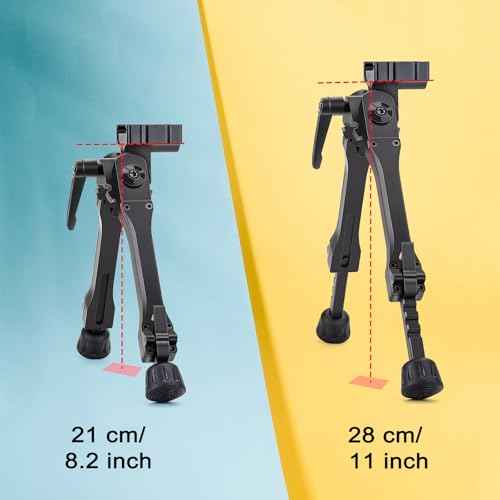 Zeadio Bipod for Picatinny Weaver Rail, 7 to 10 Inches