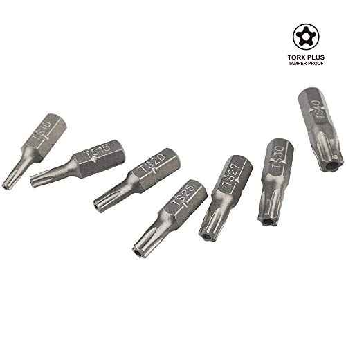K001 Torx Plus 5-Point Tamper-Proof Security Bit Set, 7-Piece