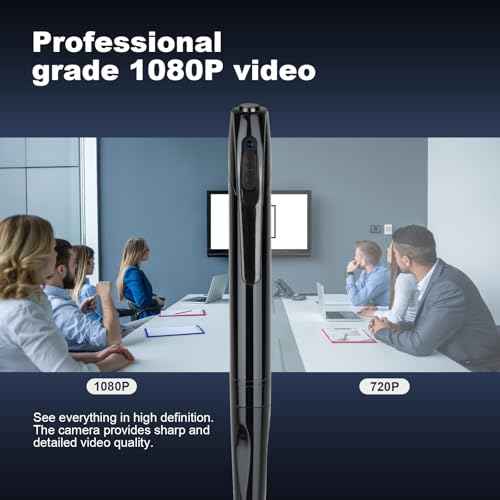 Multi-Function Camera Pen, 1080P HD Mini Camera with 64GB Card, Long Battery Life, USB Data Transfer, Includes 5 Refills