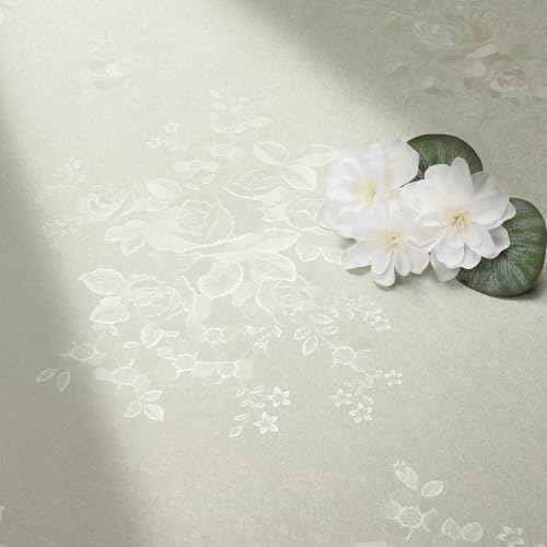 FunStick Vintage Beige Floral Wallpaper Peel and Stick Textured Embossed Beige Wallpaper Flower Contact Paper Peel and Stick Removable Wall Paper Vinyl Roll for Cabinets Bedroom Accent Walls 16"x80"