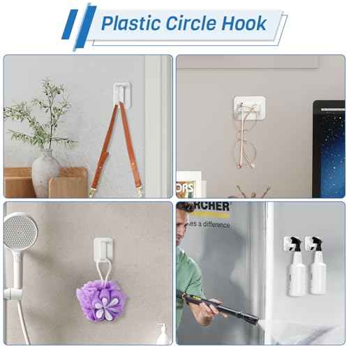 Wall-Mounted Spray Bottle Storage Rack, Universal Spray Bottle Holder with Removable Hooks, Hanging Rail Car Beauty Shop Accessory Display & Mobile Detailing Tools Hanger & Organizer for Garage
