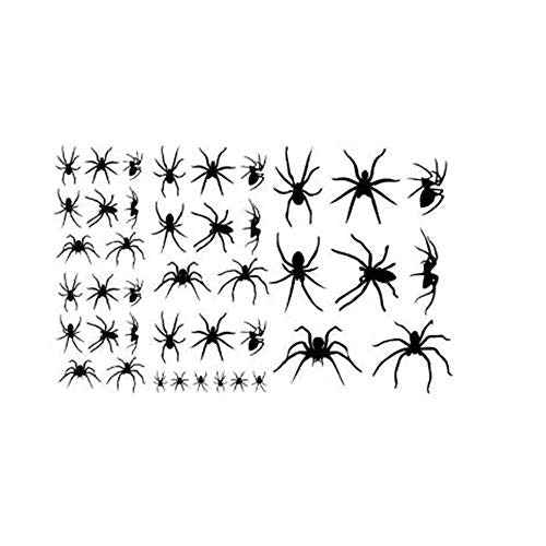 Halloween Spiders Set of 40 Vinyl Lettering Decal Home Decor Wall Art Sticker