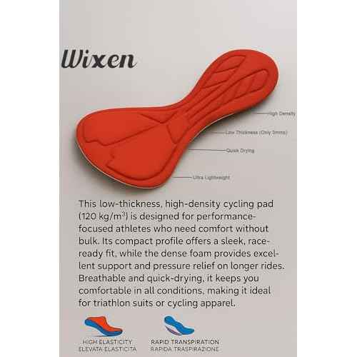 Wixen Women¡¯s Triathlon Suit ? Padded One-Piece Sleeveless Trisuit with Rear Zipper for Running, Swimming, Cycling