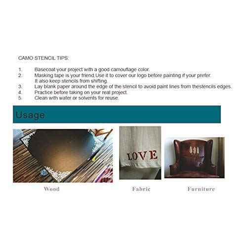 DIY Decorative Stencil Template for Painting on Walls Furniture Crafts