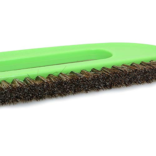 Wallpaper Paste Brush 270x80mm/10.63x3.15inch Horse Hair Wall Paper Smoothing Brush Wall Paste Smoothing DIY Decorating Smoother Tool Green