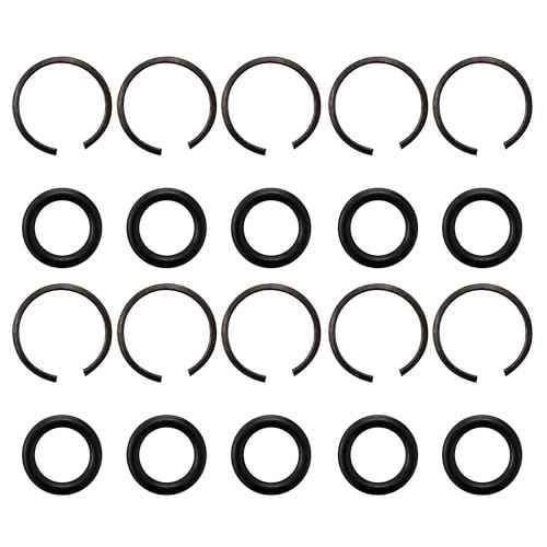 10 Packs 1/2" Impact Wrench Socket Retainer Rings with O-ring, Replacement Parts Compatible with IR, Snap-On, Chicago Pneumatic, Florida Pneumatics, and Air Cat Electric and Pneumatic Air Wrench