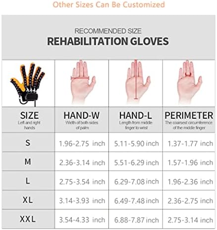 Rehabilitation Robot Gloves Upgrade Hemiplegia Hand Stroke Recovery Equipment with USB Chargeable and Strength Adjustment