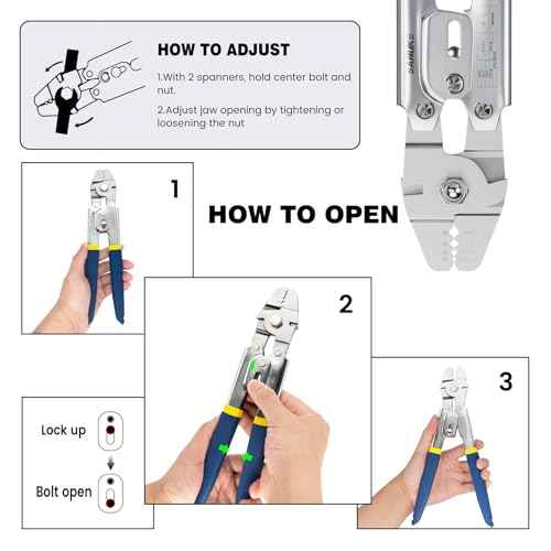 Sanuke Wire Rope Crimping Tool Kit, 100FT 1/16" Stainless Steel Cable 7X7 Strand Core, 100PCS Aluminum Crimping Loop Sleeve, 12PCS Wire Rope Thimble