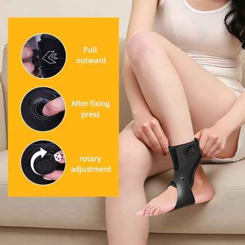 Laway Upgrade AFO Foot Drop Brace - Ankle Stabilizing Orthosis for Neurological Recovery, Men/Women Gait-Improving Brace, Shoe-Compatible, Stabilizes Ankles & Aids Post-Injury Rehab(Left, Medium)