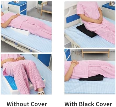 Bed Sore Cushion for Butt, Breathe Freely Fiber Bedsore Pressure Relief Pillow, T Shaped Opening Triangular Slope Design, Anti Decubitus Cushion for Elderly, Bedridden, Disabled