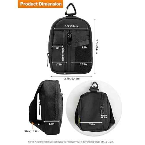 VIPERADE VE35 Small EDC Pouch, Tactical Keychain Pouch, Small EDC Organizer