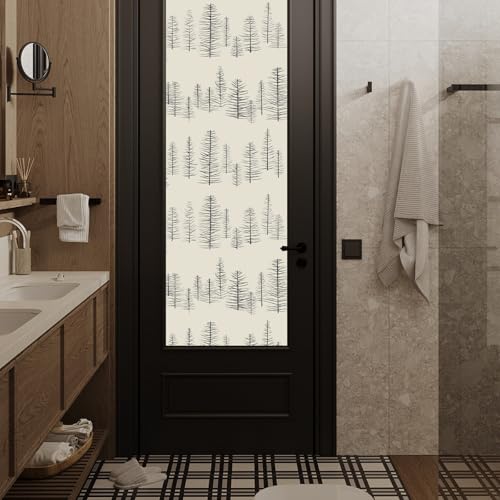Yancorp 17.3"x118.1" Beige Textured Peel and Stick Tree Wallpaper Self Adhesive Vinyl Removable Decorative Contact Paper for Kitchen Cabinets, Furniture, Bedroom, Bathroom and Walls,Christmas