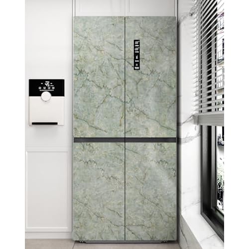 Green Marble Contact Paper Peel and Stick Countertops 15.7"¡¿78.7" Gold Green Marble Wallpaper Removable Countertop Contact Paper Waterproof for Kitchen Backsplash Cabinets Table Wall Vinyl