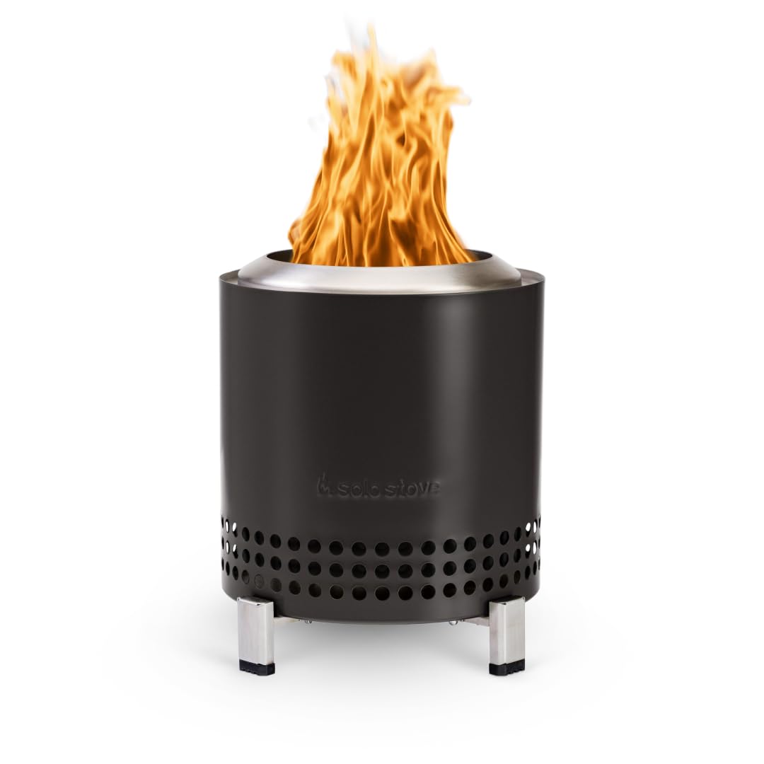 Solo Stove Mesa XL, 7 Inch Tabletop Fire Pit with Stand - Smokeless, Stainless Steel Fire Pit for Camping, Outdoor & Patio- Wood Burning or Pellet Fueled Portable Bonfire, 2.3lbs, Ash