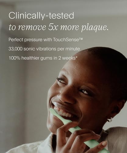 SURI 2.0 New Sonic Electric Toothbrush with Pressure Sensor | 1 Month+ Battery | Designed in California | Electric Toothbrush for Adults | Travel Toothbrushes | Tooth Brush | Green