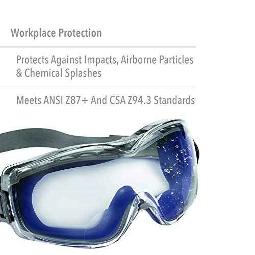 Uvex Stealth +2.0 Diopter Reading Magnifier Goggles with Uvextreme Anti-Fog Lens (S3992X)