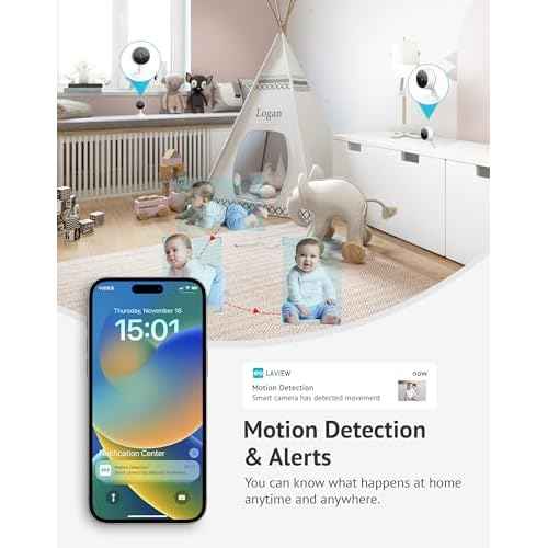 LaView 4MP 2K Cameras for Home Security Indoor, 5G& 2.4GHz Home Security Camera for Baby/Elder/Pet/Nanny,US Cloud Service,Compatible with Alexa iOS & Android