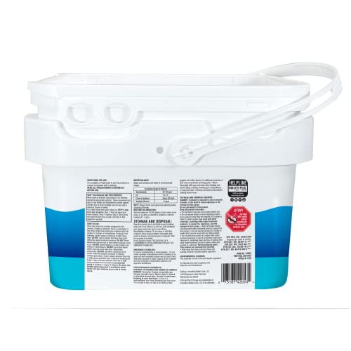 HTH 42053W Pool Care 3" Chlorine Tabs Advanced, Individually Wrapped Tablets - Swimming Pool Sanitizer with Clarifier & Algaecide, Destroys Bacteria & Algae, Delivers Clear Water All Season, 8 lbs