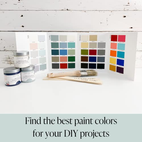 Country Chic Paint Color Card - 50 Furniture Paint Color Swatches