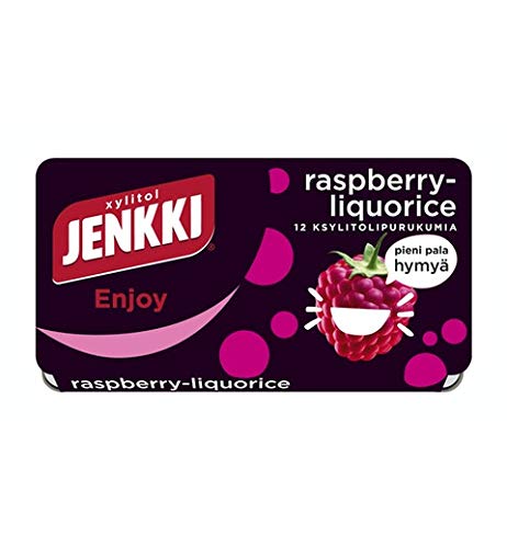 Cloetta Jenkki Xylitol Raspberry Chewing gum 18 Box of 18g