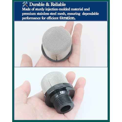 (2-Pack) 288716 3/4¡± 35Mesh Airless Paint Sprayer inter filter with Teflon Tape, Compatible with Graco Magnum X5 LTS15 X7 LTS17 ProX7 ProX17 ProX19 ProLTS170 ProX19 ProLTS190, Garden Hose Inlet Filter