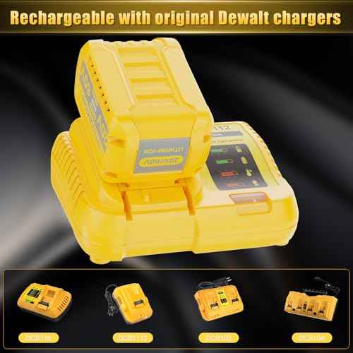 1Pack 9.0Ah Replacement for Dewalt 20V 60V Flexvolt Max Battery Compatible with DCB609 DCB606 DCB612 DCB200 DCB201 DCB203 DCB204 DCB206 DCB207 DCB209