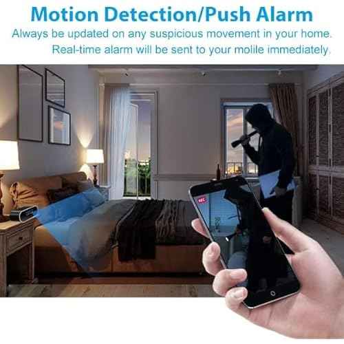 WiFi Clock Hidden Camera HD 1080P Wireless Small Spy Camera with Night Vision Cameras for Home Security Secret Nanny Cam with Video Indoor