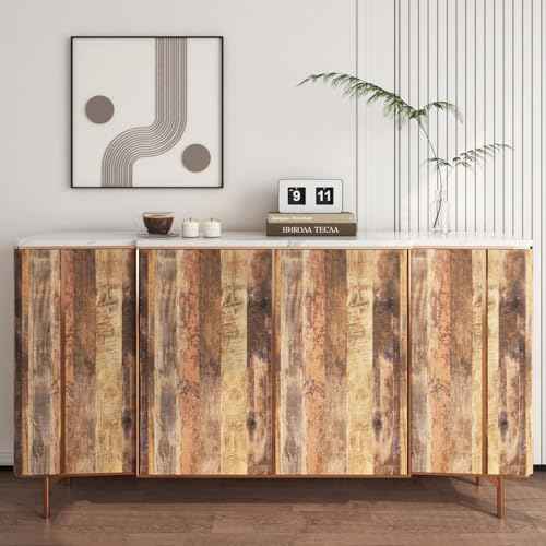 LACHEERY Rustic Shiplap Wallpaper Peel and Stick Kitchen Countertop Contact Paper Wood Grain Wallpaper for Kitchen Counter Contact Paper for Countertops Waterproof Removable Vinyl Wall Cover15.8 x80