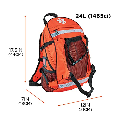 Ergodyne Arsenal 5243 Medic First Responder Trauma Backpack Jump Bag, Orange