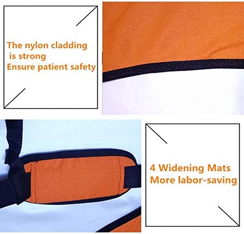 Patient Lift Sling Stair Slide Board Transfer Belt Emergency Evacuation Chair Up and Down The Stairs Disability Care Supplies (L:Suitable for Patients Weight More Than 60kg)