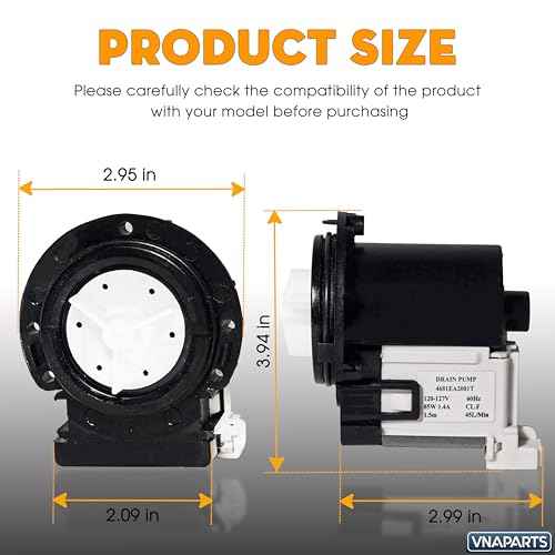 ¡¼2025 Upgraded¡½WM4270HVA Washer Drain Pump Motor for LG LG WM4270HWA WM4370HKA WM4370HWA WM5000HWA WM5000HVA WM0642HW WM0642HS Washer Machines