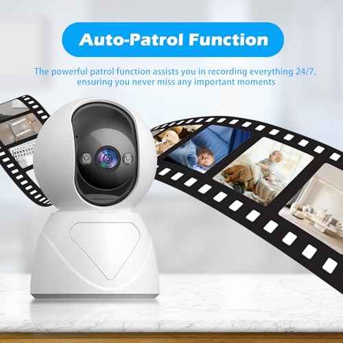 3MP Indoor Security Camera, 5G WiFi 360¡Æ Pan/Tilt Home Cameras for Baby Monitor/Pet/Elder/Kids/Bedroom, Auto-Focus and Zoom,Motion Tracking,2-Way Audio,Siren,3 Night Vision,Cloud&SD Card