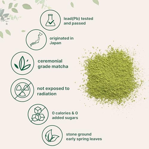 Micro Ingredients Organic Ceremonial Grade Matcha Powder, 100 Servings | Authentic Japanese First Harvest Matcha Green Tea Powder For Barista-Grade Latte, Beverage & Baking