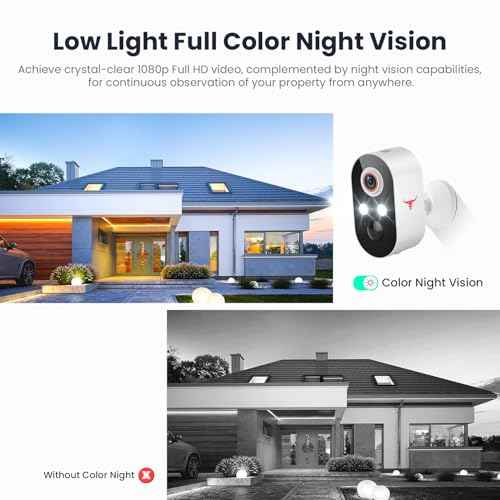 1080p Wireless Security Camera with Solar Panel, AI Human Detection, 2-Way Talk, Night Vision, Cloud Storage (Sold Separately), Battery Included, Home Security, 2.4GHz WiFi Only (2 Pack)