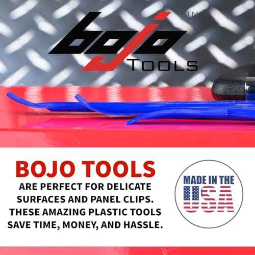 Bojo Tools - 3-Piece Plastic Sealant Smoothing Tool Kit in Pouch - Medium Duty