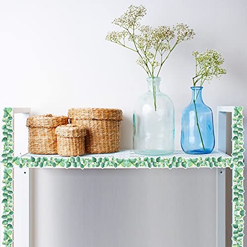 Eucalyptus Die-Cut Border Trim Bulletin Board Classroom Bulletin Wall Decor Greenery Trim Border Tropical Leaves Greenery Wall Decoration Green (39ft)