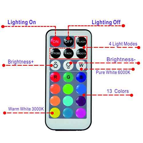 Paper Lantern Lights Battery Operated Remote Hanging Led Lanterns Light with Hook Super Bright RGB White Warm White 15 Days Standby, 36 hours Constant On for Lantern Tent Lighting(10 lights+2 remotes)