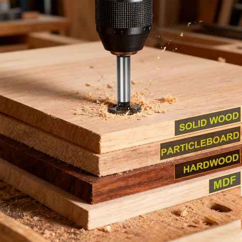 2-1/2" Forstner Drill Bit with 3/8" Quick Change Hex Shank,Triple Flute Tungsten Carbide Tipped - for Hard Wood,Soft Wood Woodworking Hinge Cutter Tool Kits for Veneered Plywood Plastic