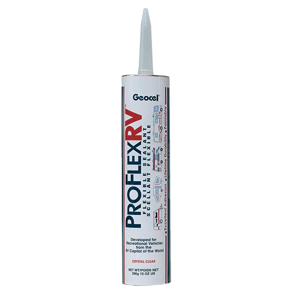 Geocel 28100V Pro Flex RV Flexible Sealant, 10 oz Cartridge, Clear
