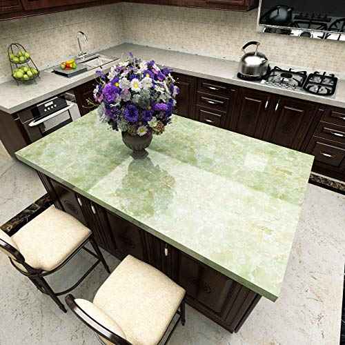 Livelynine Contact Paper for Countertops Kitchen Wallpaper for Walls Backsplash Green Marble Countertop Peel and Stick Waterproof Bathroom Counter Top Covers Desk Table Wrap£¬Emerald Marble 15.8x78.8