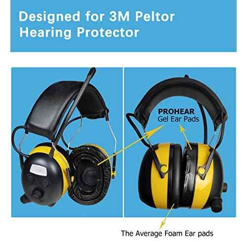 PROHEAR GEP01 Gel Ear Pads (Upgraded) for 3M PELTOR Headsets