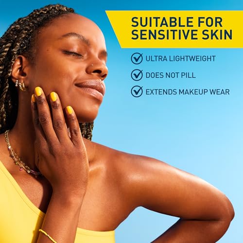 CeraVe Invisible Mineral Sunscreen SPF 50, Face Sunscreen for Sensitive Skin With Zinc Oxide & Titanium Dioxide, Vitamin E + Niacinamide + Ceramides, Oil Free, Travel Size 1.62 oz