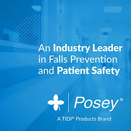 Posey 6546BL Premium EZ Clean Gait Belt with Spring-Loaded Buckle, Blue, 80"