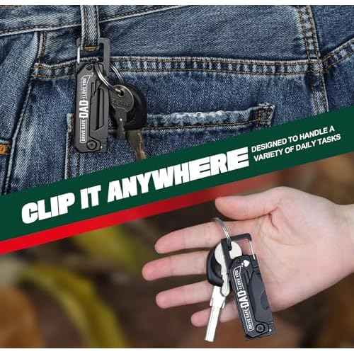 Gifts for Dad - Fathers Day Dad Gifts, Portable Tool - Fathers Day Dads Gift from Daughter, Son, Wife - Dads Birthday Gift, Christmas Dad's Presents for Husband, Stepdad, Men - Keychain Presents