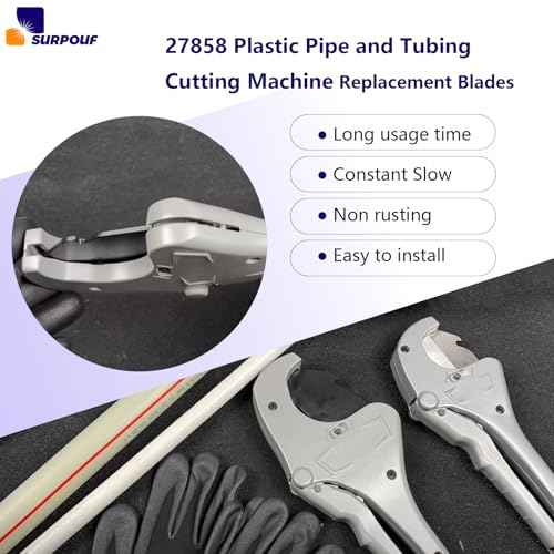 RC-1625 Blade,27858 Plastic Pipe And Tubing Cutter RC-1625 Replace Blade Compatible with RIDGID 1/8" to 1-5/8" Plastic Pipe And Tubing Cutter (2 Pack)
