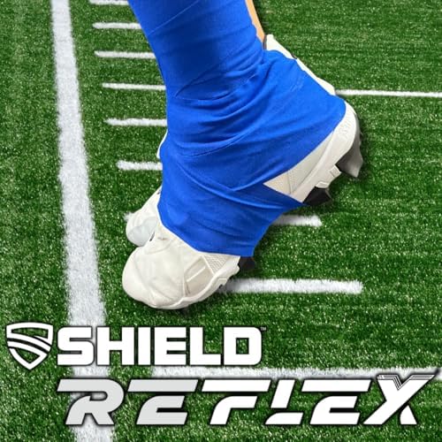 Shield Cleat Spatting Tape | Stretch Athletic Tape, Ankle Tape, Tear by Hand, Made in USA, Thin, Flexible, Elastic Sports, Spatting, Football, 6 Pack